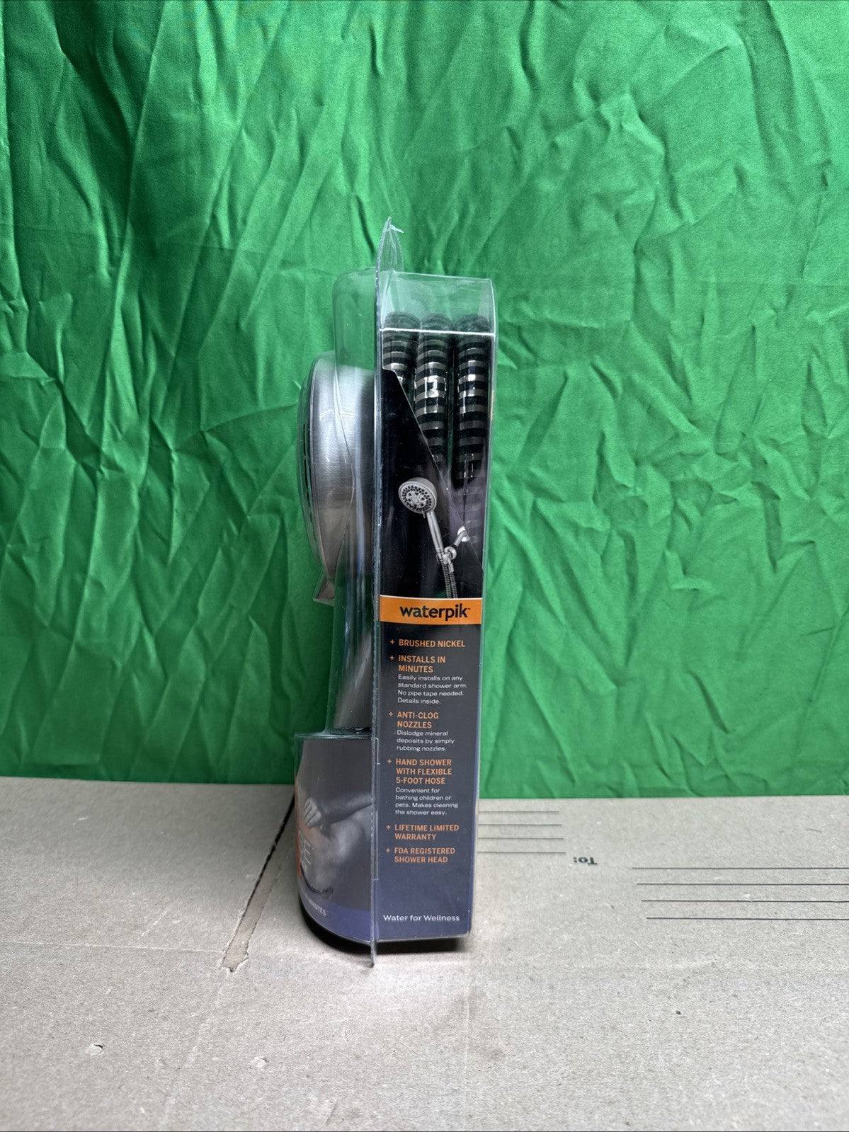 Waterpik PowerPulse Massage Hand Held Shower Head Brushed Nickel 7 Settings