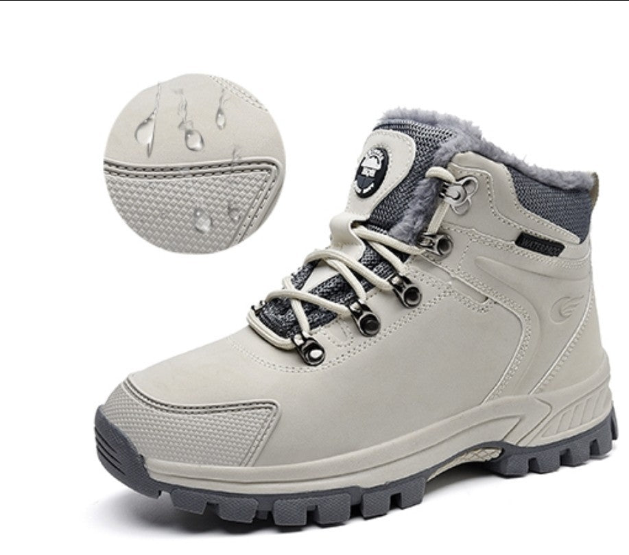 RAX Men's Outdoor Anti-Slip Waterproof Snow Boot with Fur Lined Winter Warm 11.5