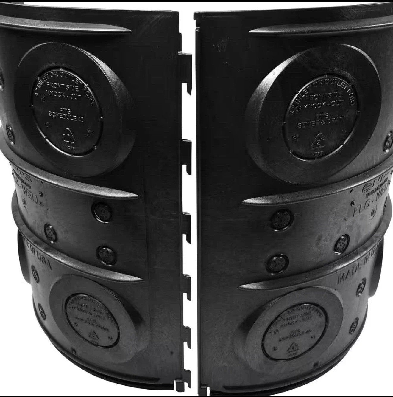 NDS 24" x 24" x 29" 50 Gal Flo-Well Stormwater Leaching System Catch Basin Kit