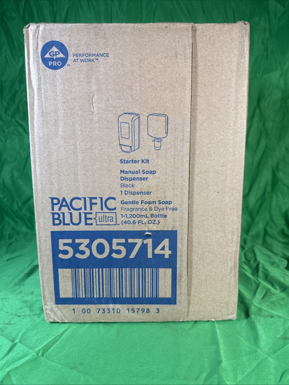 GP PRO Pacific Blue Ultra Manual Soap & Sanitizer Dispenser Starter Kit 5305714