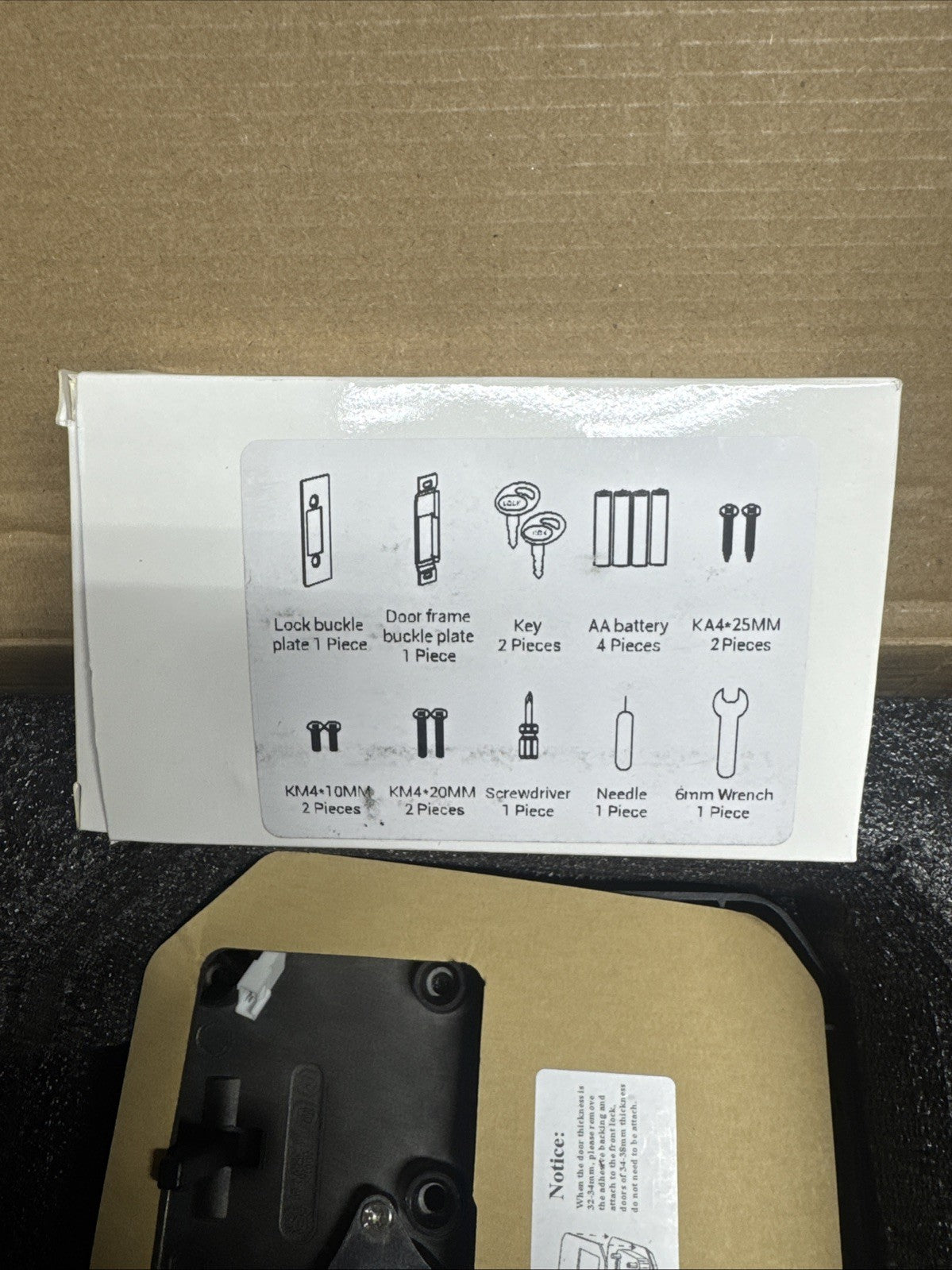 KYX RV Door Lock Keypad Keyless Entry with Remote Control Black JD-RV1 NEW