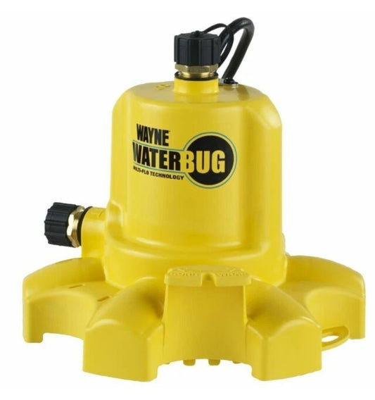 Wayne 1/6 HP WaterBUG Submersible Utility Pump with Multi-Flo Technology USED