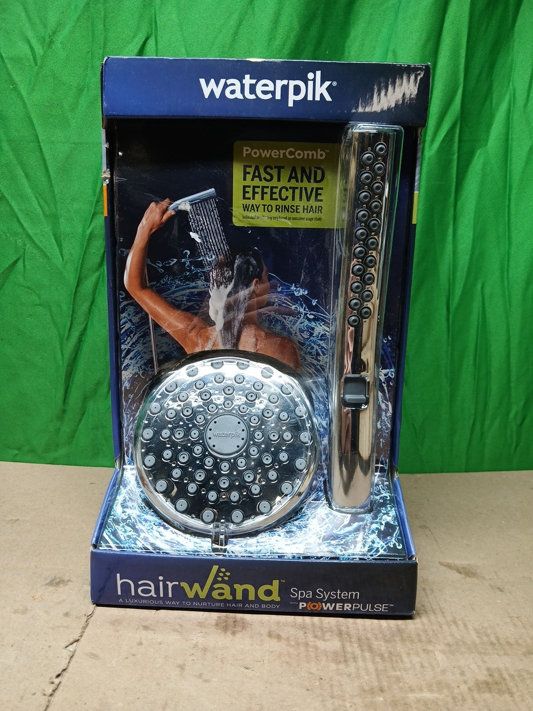 Waterpik HairWand Spa System 12-Spray Dual Showerhead and Handheld Showerhead
