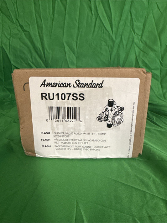 American Standard RU107SS Flash Shower Rough-in Valve with PEX -Crimp with Stops