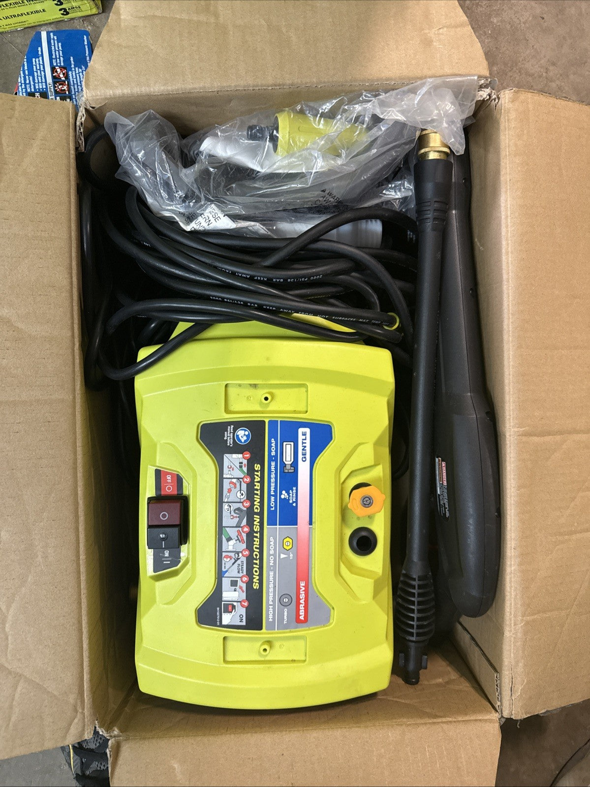 Ryobi 1800 PSI 1.2 GPM Cold Water Electric Pressure Washer RY141802 EXCELLENTCND