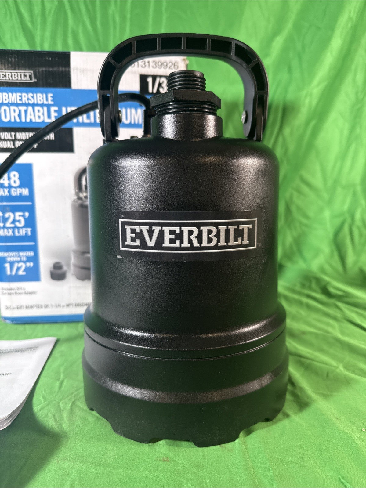 Everbilt 1/3 HP Submersible Aluminum Utility Pump
