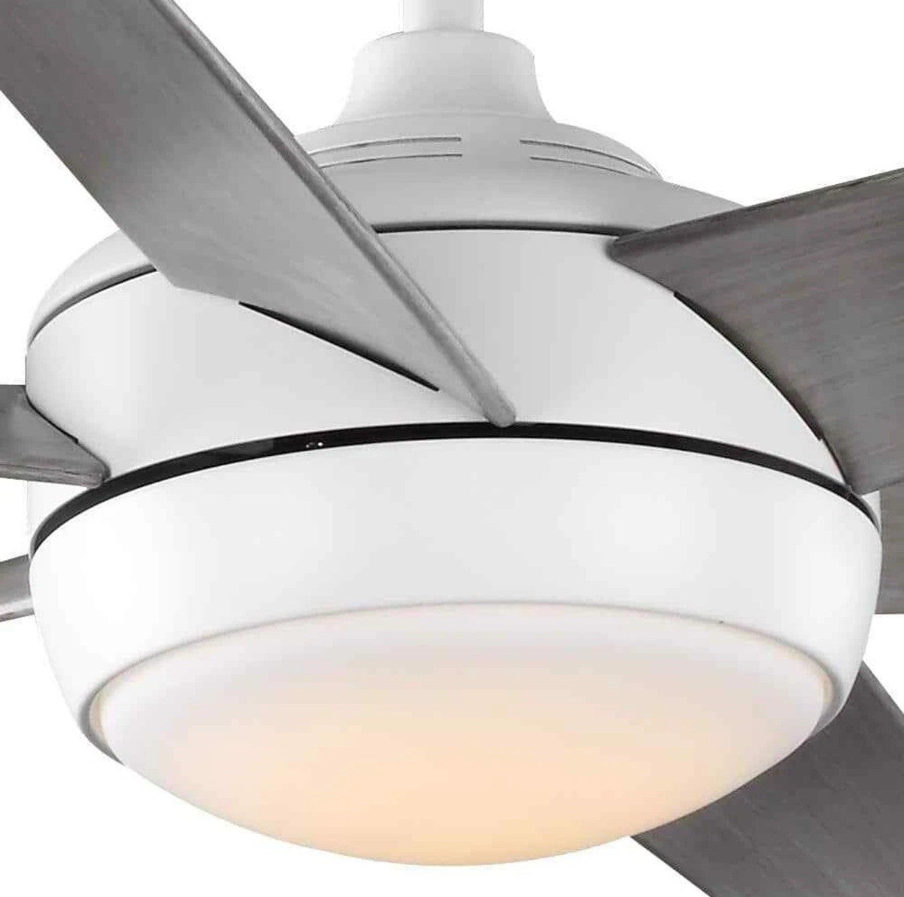 HDC Windward 68 in. White Color Changing LED Matte White Ceiling Fan w/Light Kit