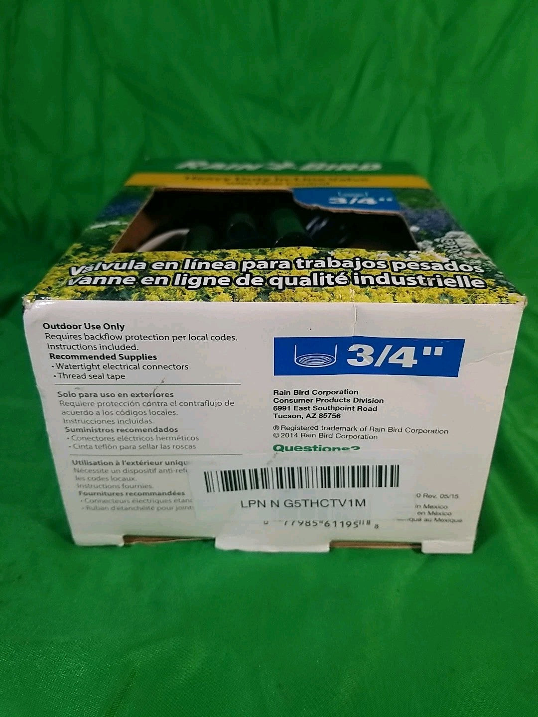 Rain Bird CPF-075 3/4" In Line Sprinkler Valve With Flow Control