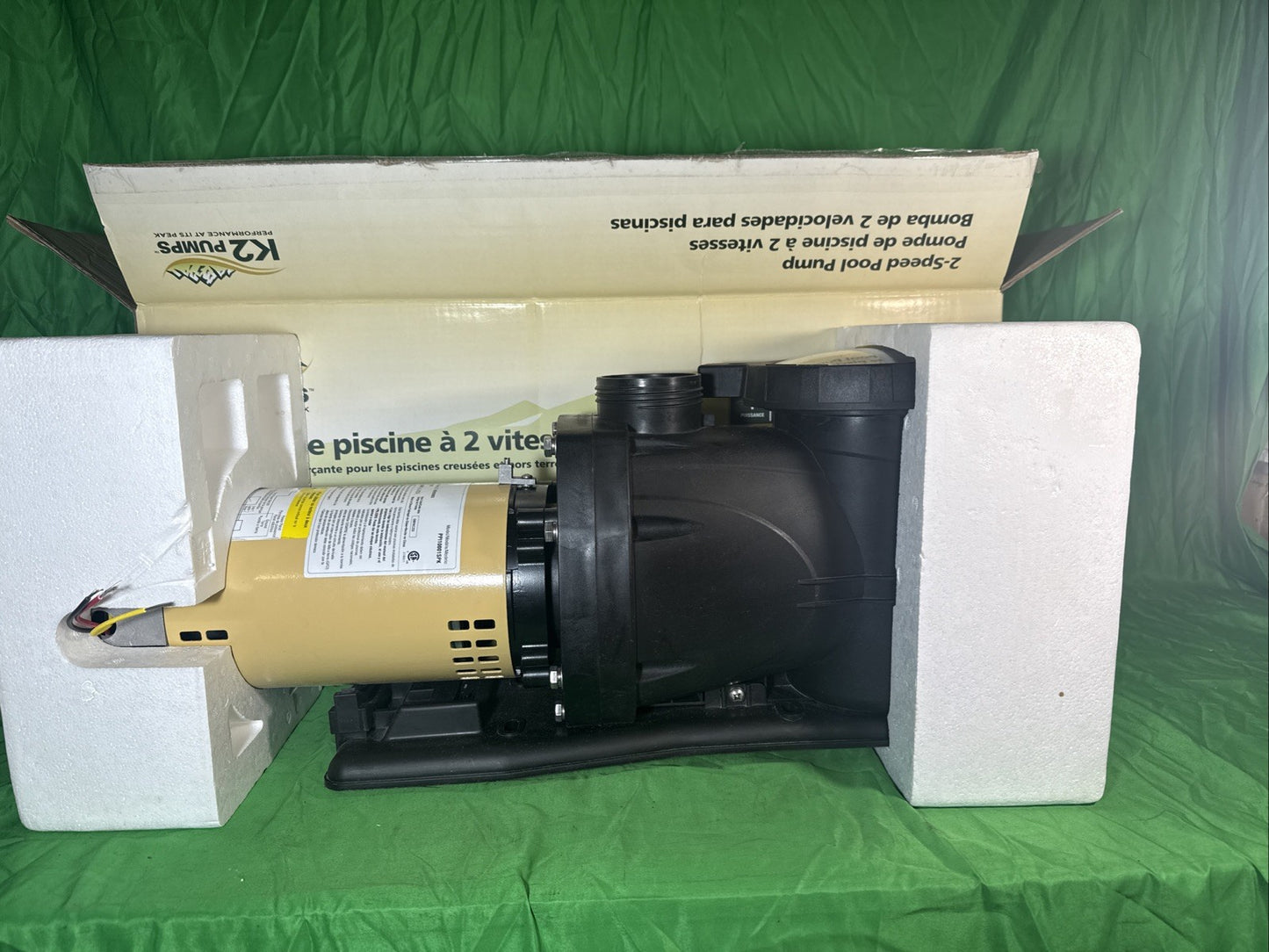 K2 Pumps Pool Pump 1 Hp Self Priming Two Speed 230 Volt Doe Compliant