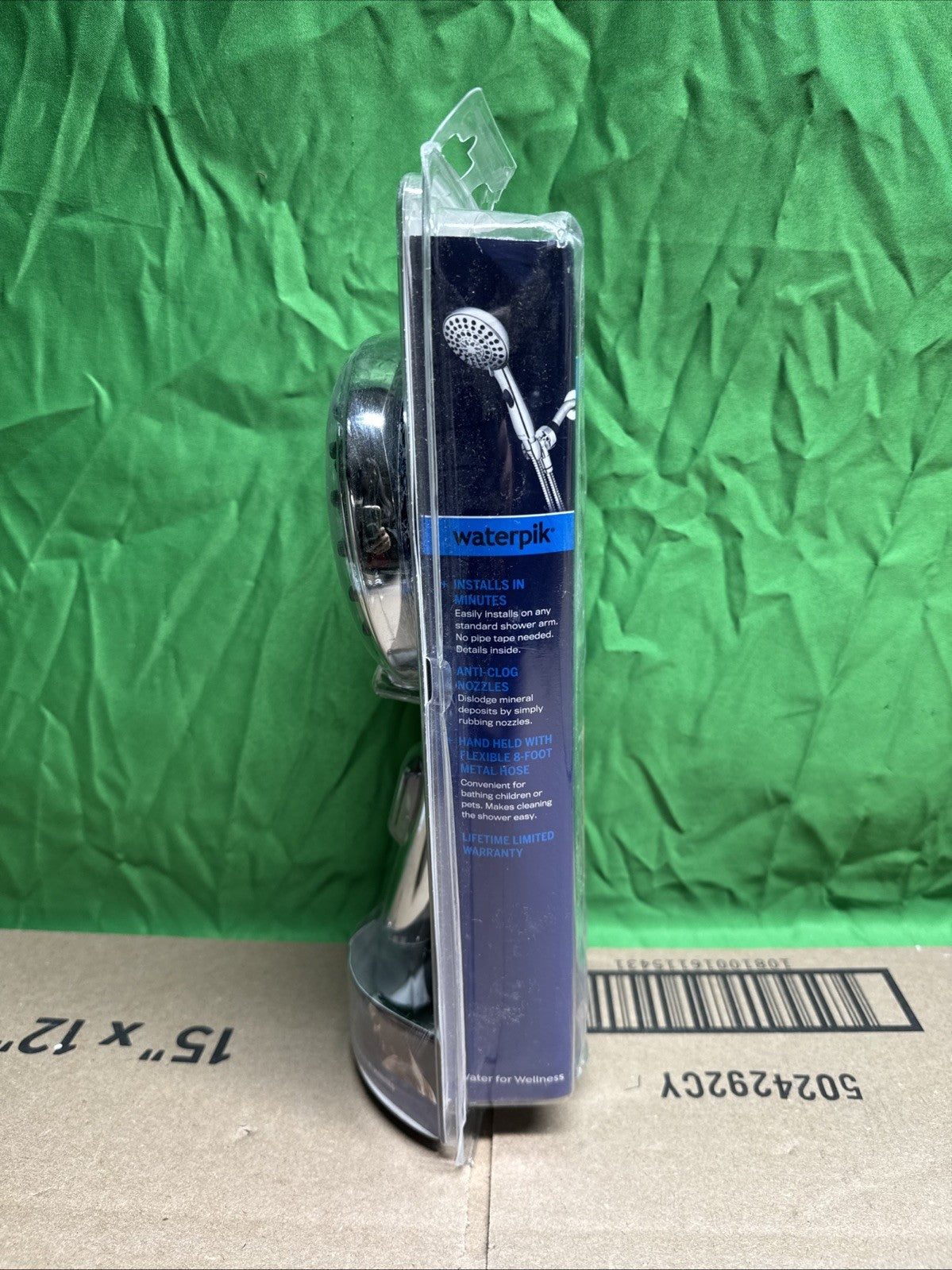 Waterpik 6-Spray 4.8 in. Wall Mount Handheld Adjustable Shower Head. Chrome