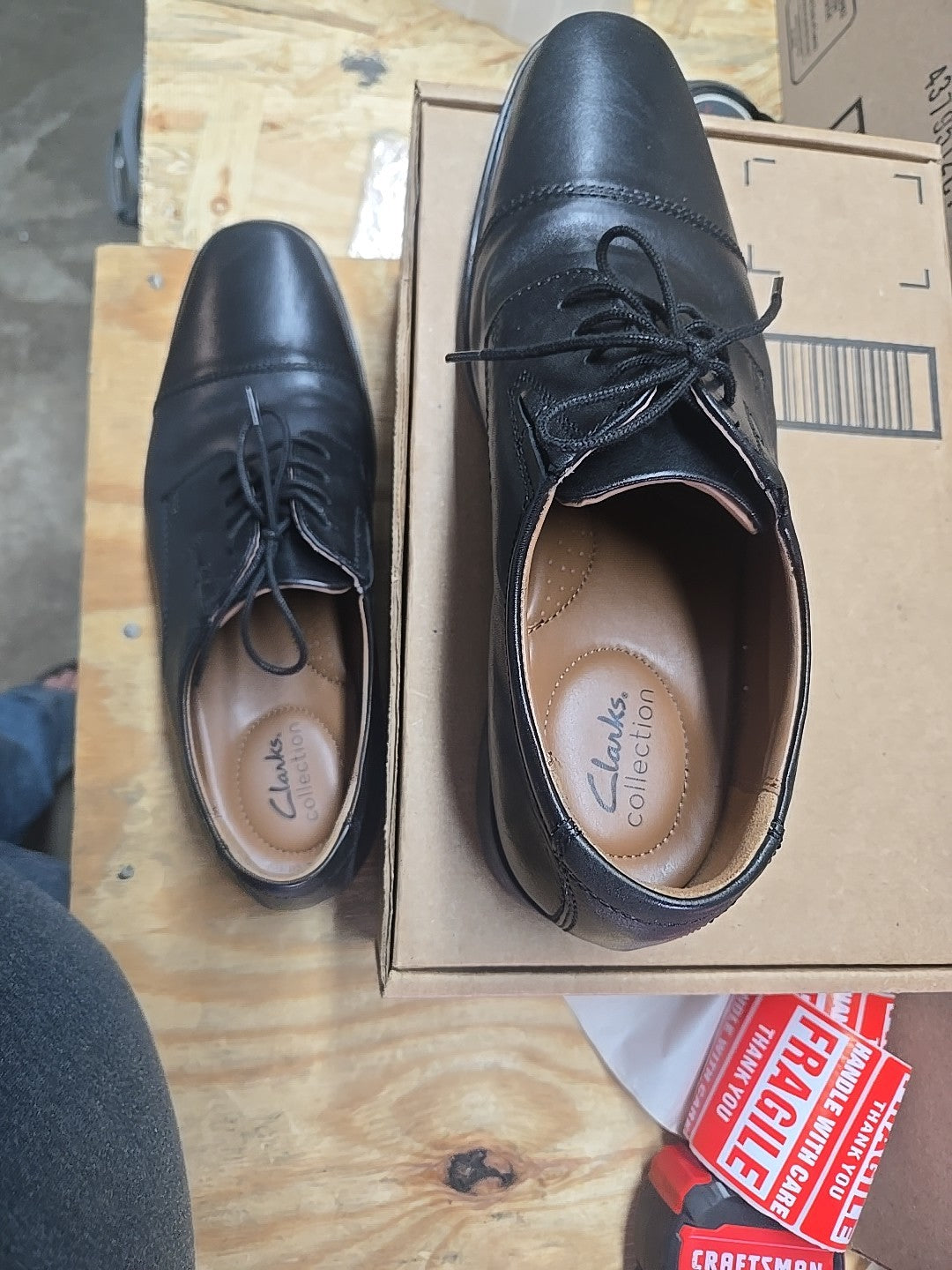 clarks collection ultimate comfort mens Dress shoes size 10