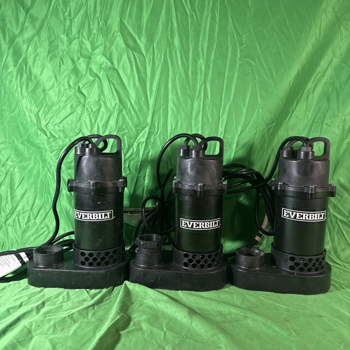 Everbilt 1/3 HP Corrosion Resistant Aluminum Sump Pump w/ Tether Switch USED.