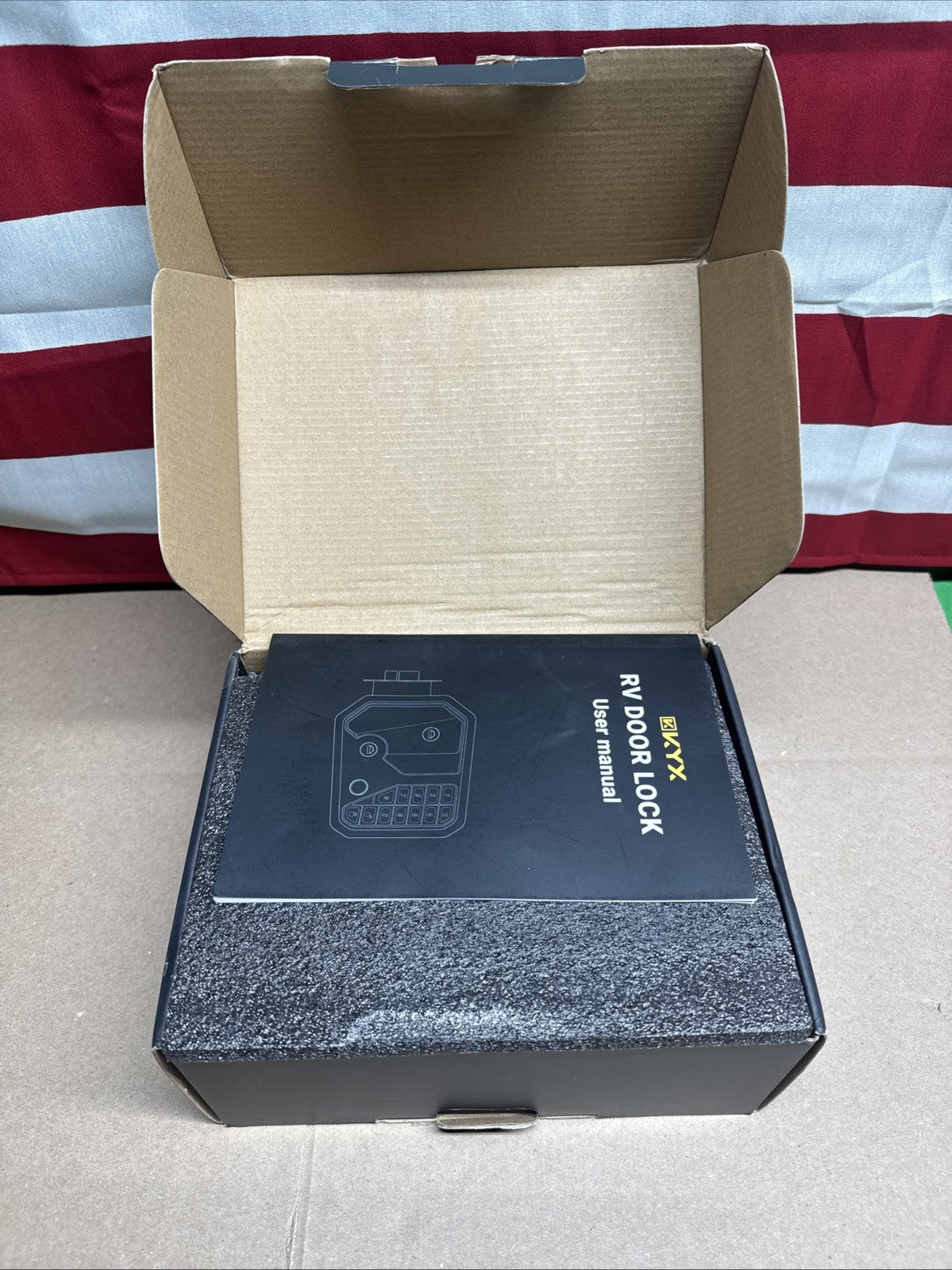 KYX RV Door Lock Keypad Keyless Entry with Remote Control Black JD-RV1 NEW