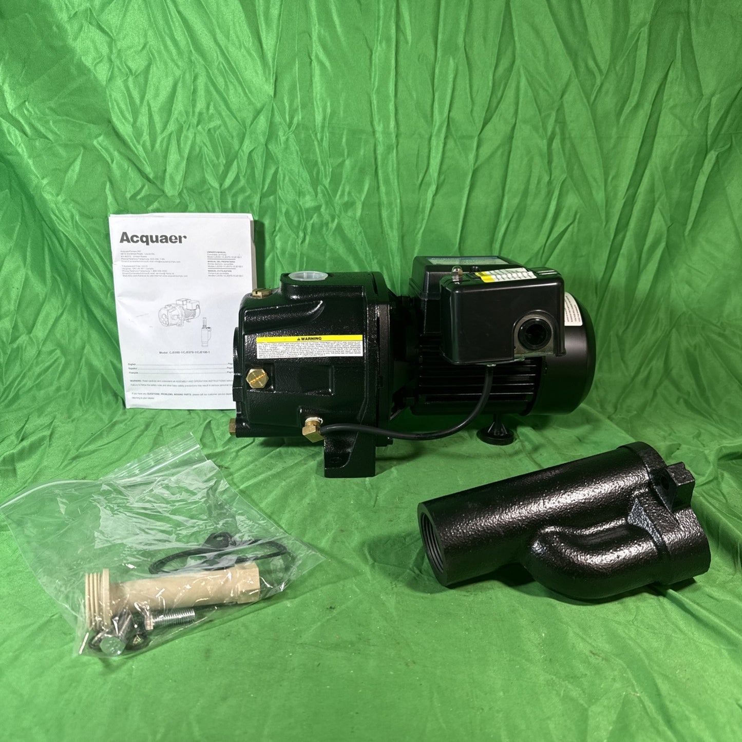 1/2 HP 115/230V Cast Iron Convertible Jet Pump Built-in Thermal Overload Protect