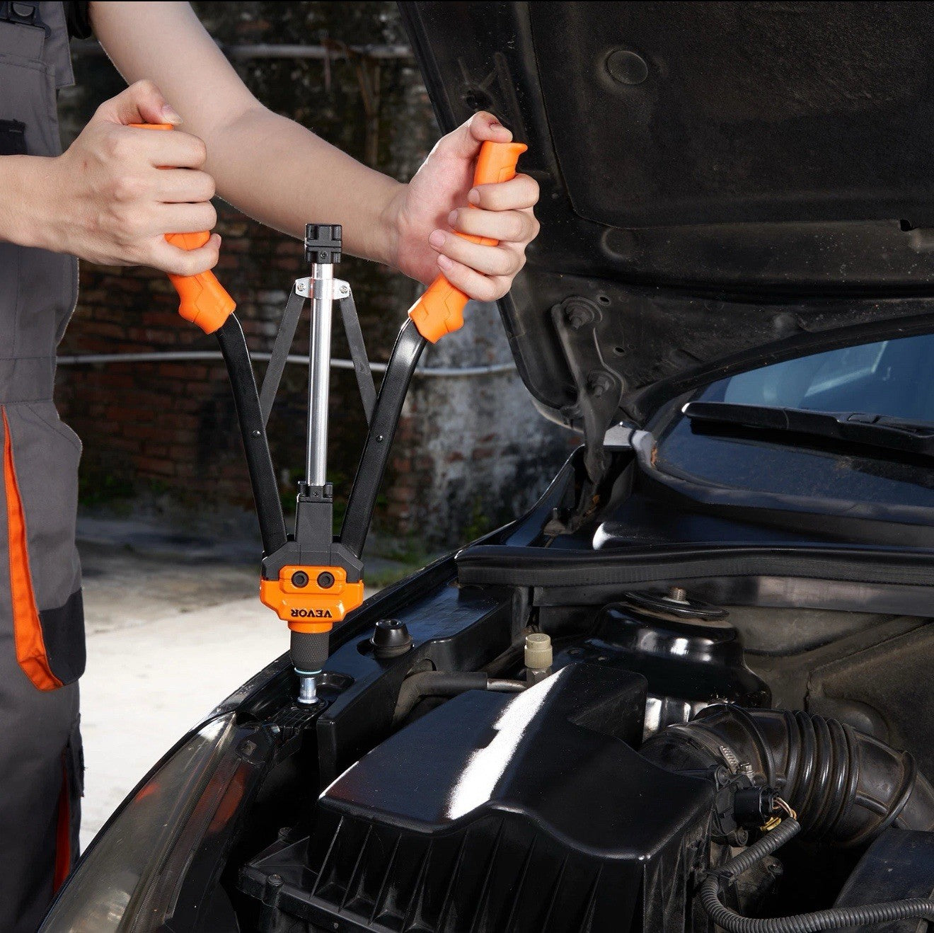 VEVOR Rivet Nut Tool 16in Rivnut Tool Kit 13PCS Mandrels and 186PCS Rivet Nuts