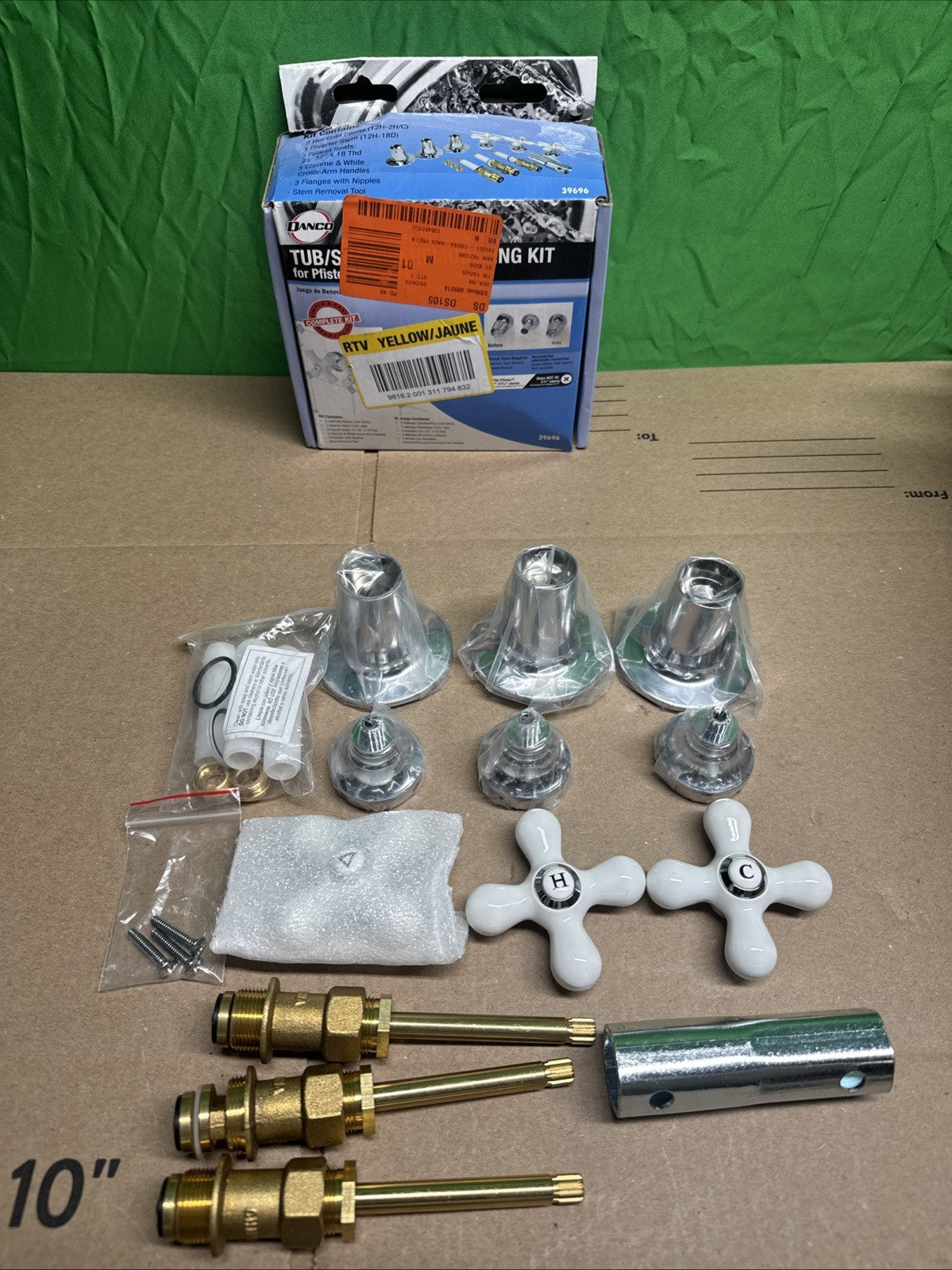 NEW Danco Tub/Shower Remodel Kit for Pfister - Porcelain Cross Arm - 39696 (ob)