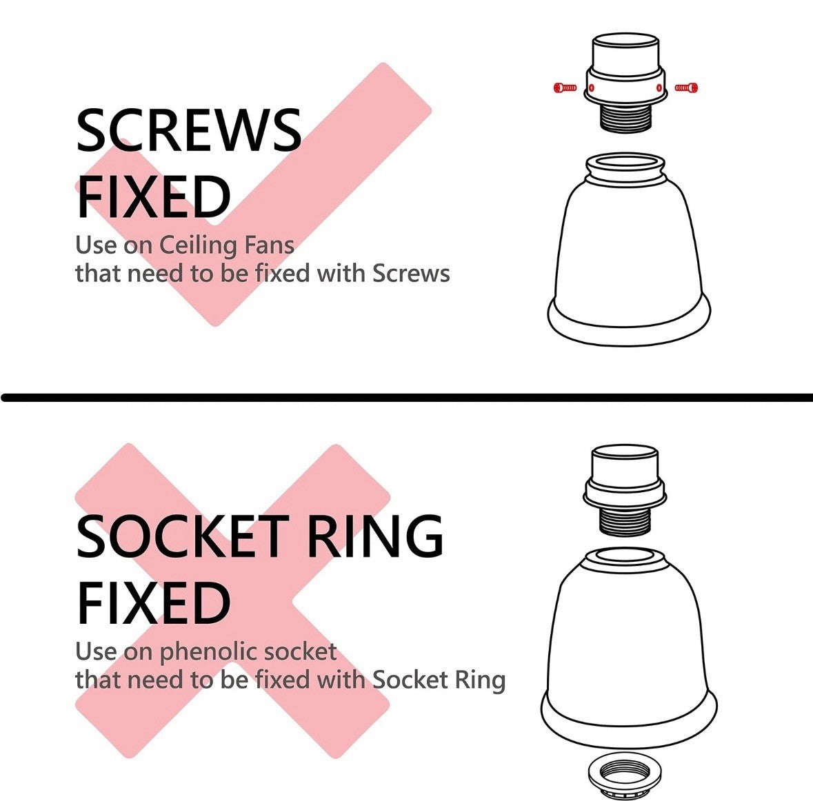 23170-4 Contemporary Amber Ceiling Fan Replacement Glass Shade, 2-1/8" Fitter...