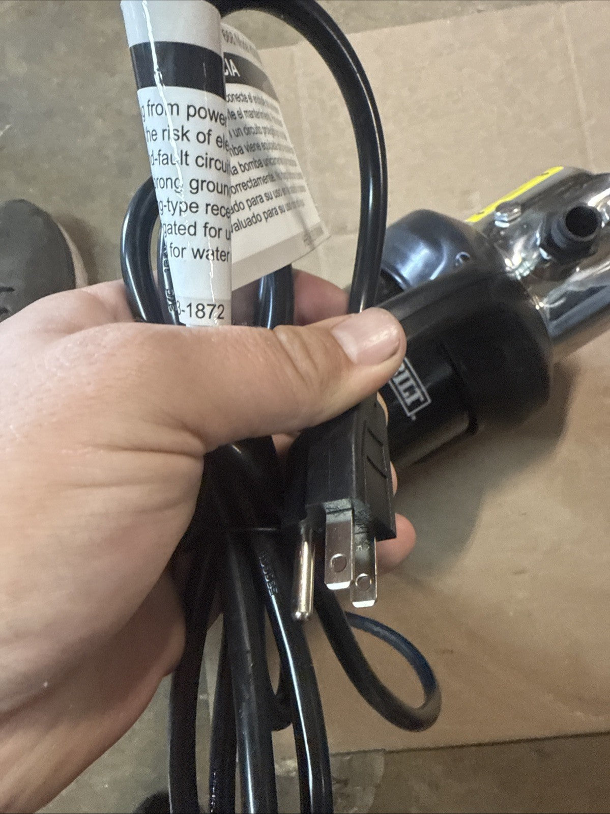 EVERBILT HD60SS 1 HP Stainless Steel Portable Lawn Irrigation Pump Used