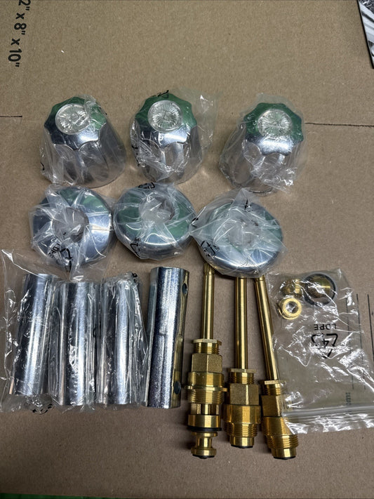 Gerber Tub/Shower 3-Handle Remodeling Kit in Chrome NEW OPEN BOX