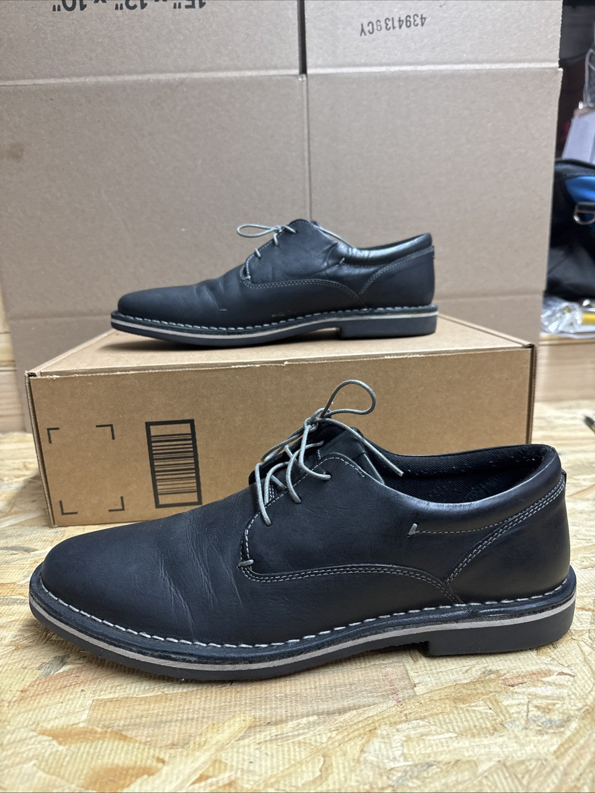 Steve Madden - Men's Harpoon Oxford Shoes, Black, Size 10.5