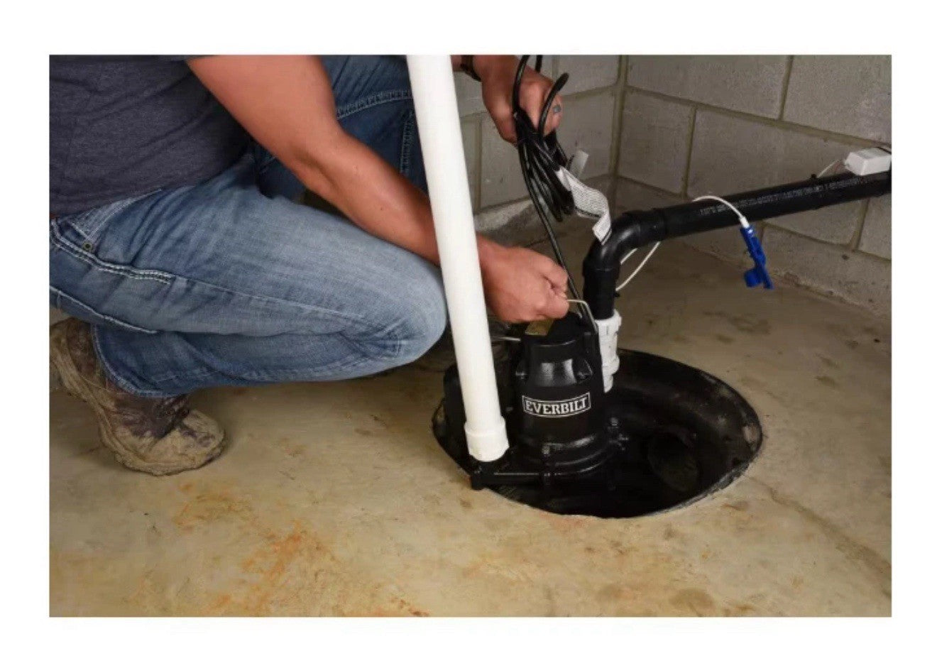 Everbilt 1/3 HP Cast Iron Submersible Sump Pump