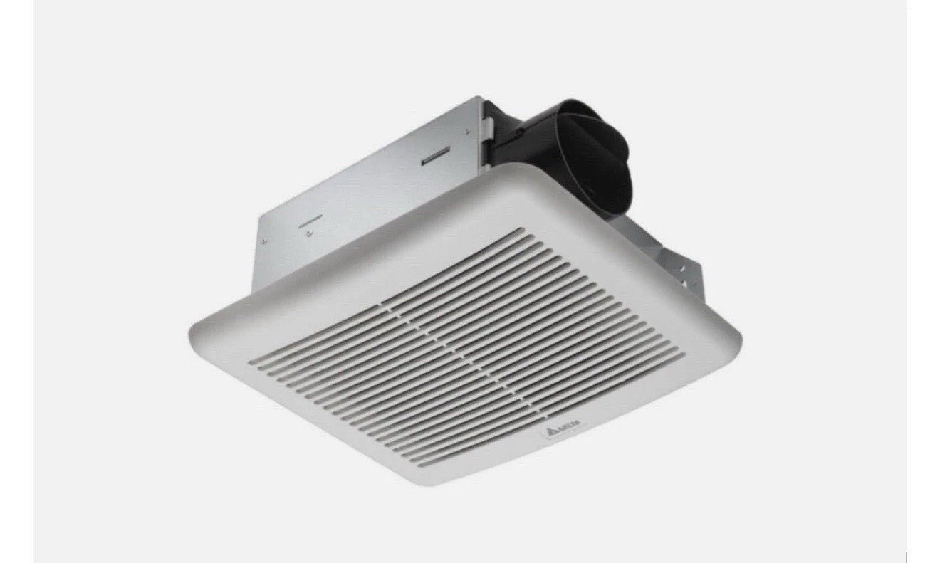 DELTA ELECTRONICS (AMERICAS), BreezSlim SLM50 50 CFM Exhaust Bath Fan, White