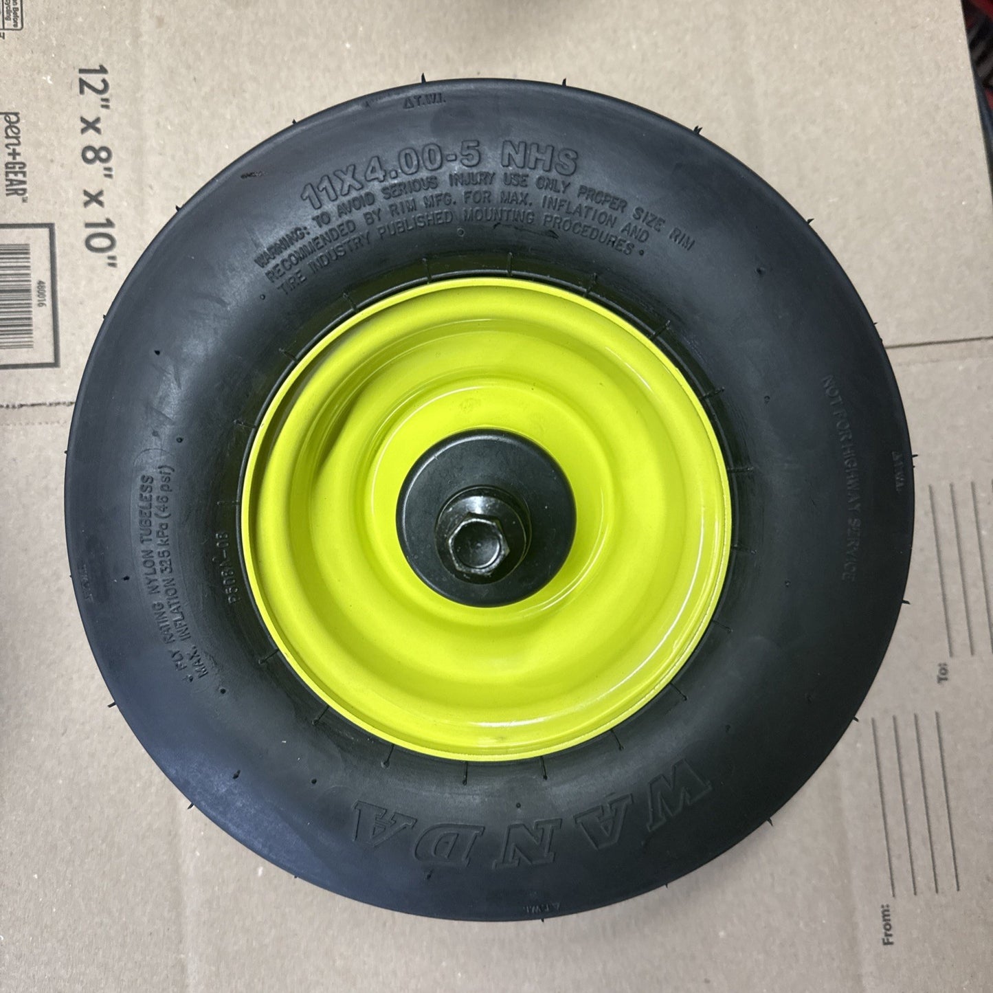 Front Wheel & Tire for Ryobi Z30Li 80v Zero Turn Mower