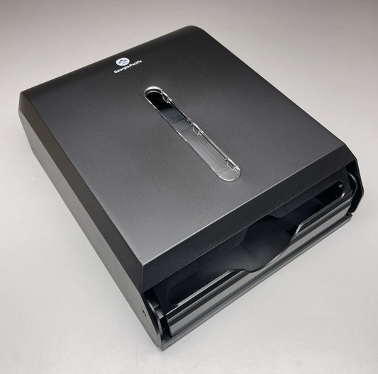 GEORGIA PACIFIC C-Fold/Multifold Paper Towel Dispenser Black 56650A (New)