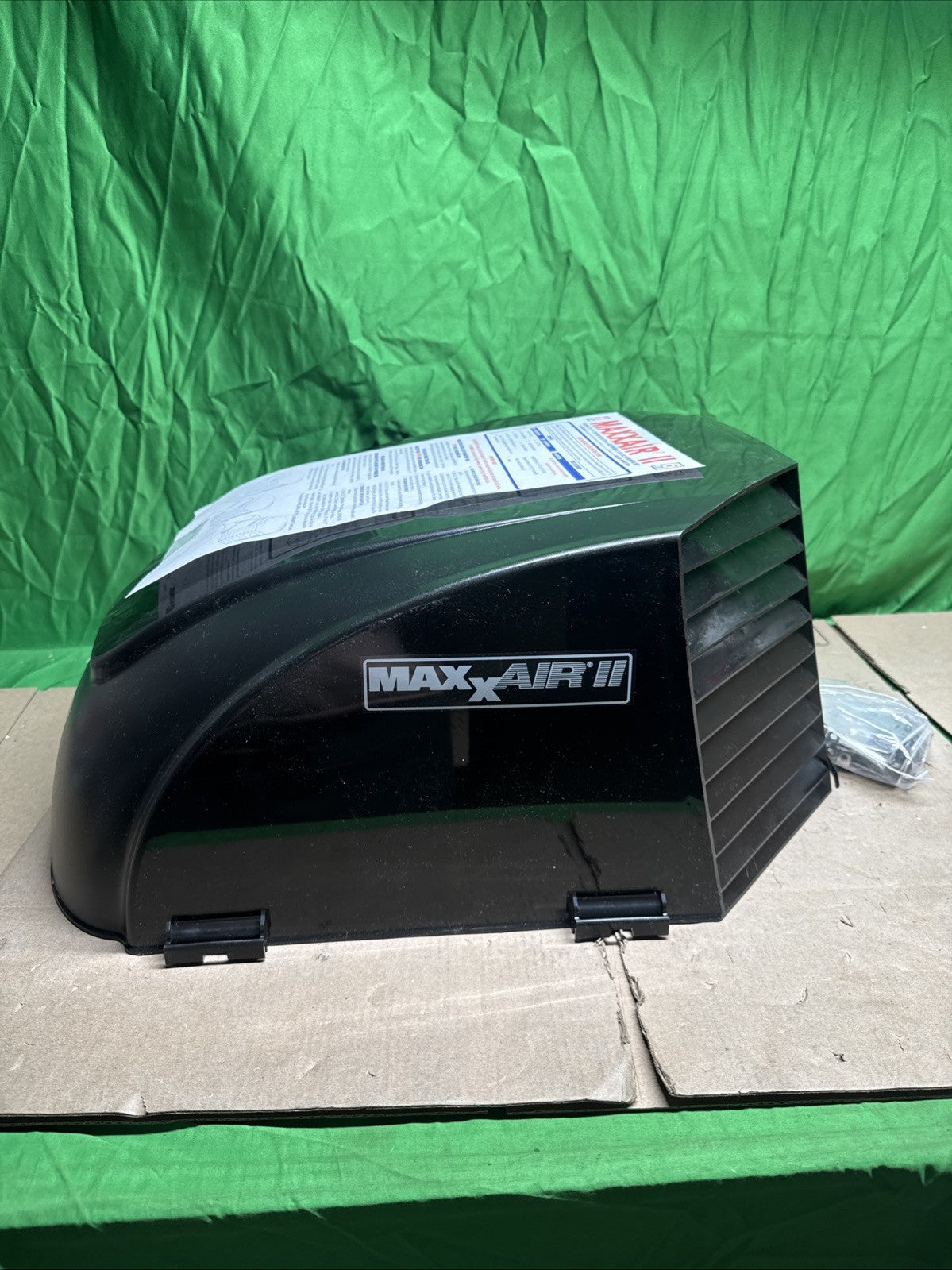 MaxxAir 00-933082 Roof Vent Cover; Maxxair II, Black