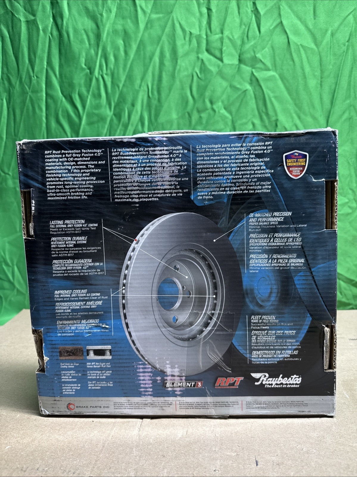 Raybestos 980577FZN Brake Rotor Rear For 05-22 Acura Honda Accord ILX TSX