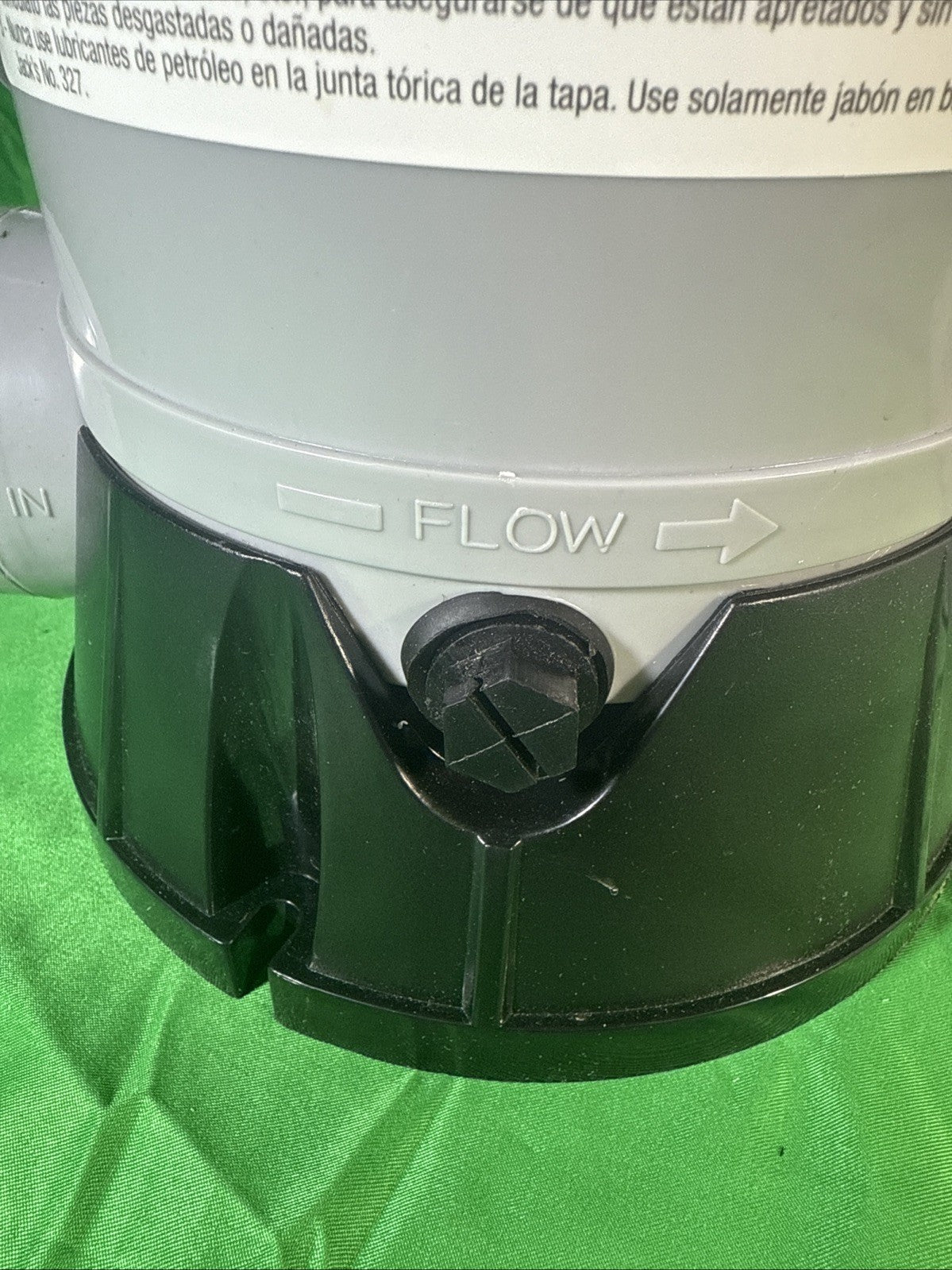 Rx Clear Inground In-line Swimming Pool Chlorinator Chemical Feeder-Holds 9 lbs