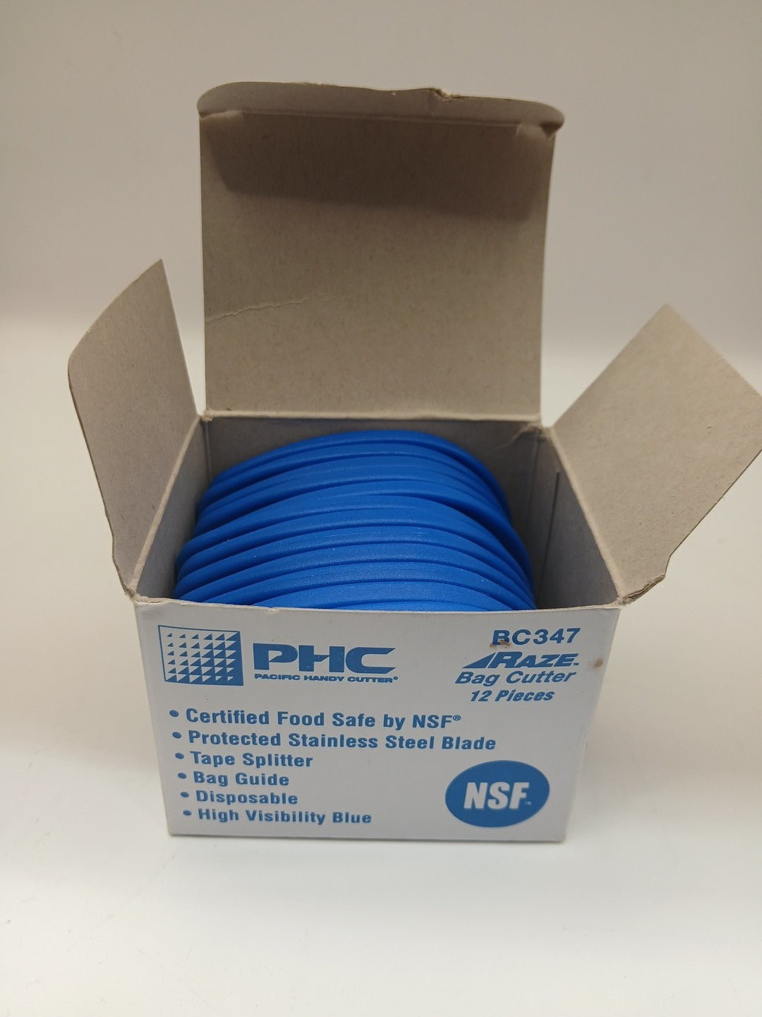 (12-pack)Pacific Handy Cutter BC347 Enclosed Fixed Blade Safety Cutter, Plastic,