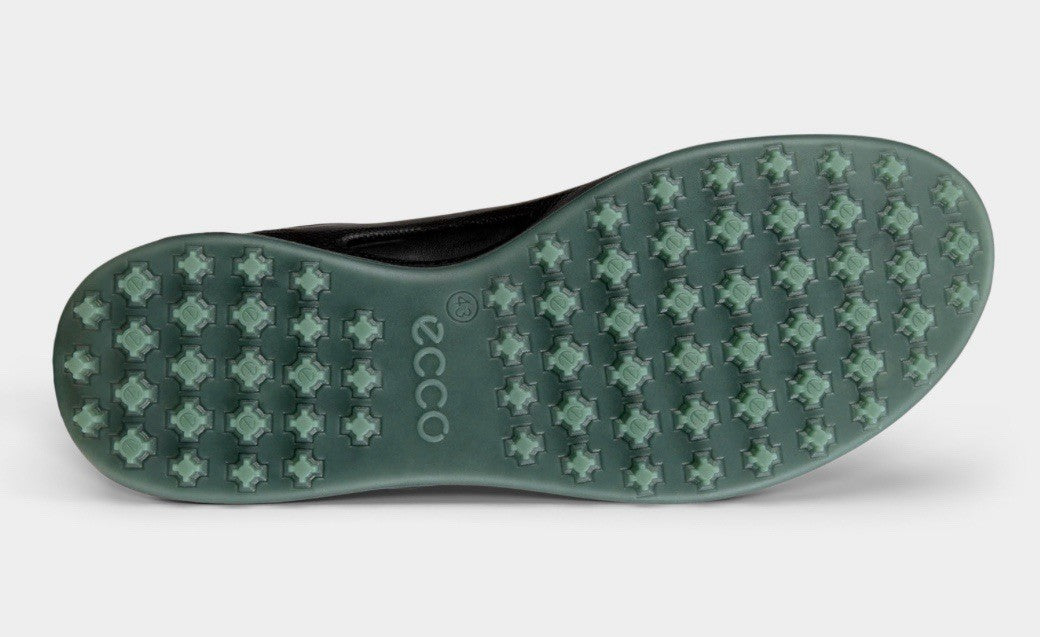 Men's Size 13-13.5 (EU 47) Leather Golf Shoe ECCO Golf Biom Hybrid Black/silver