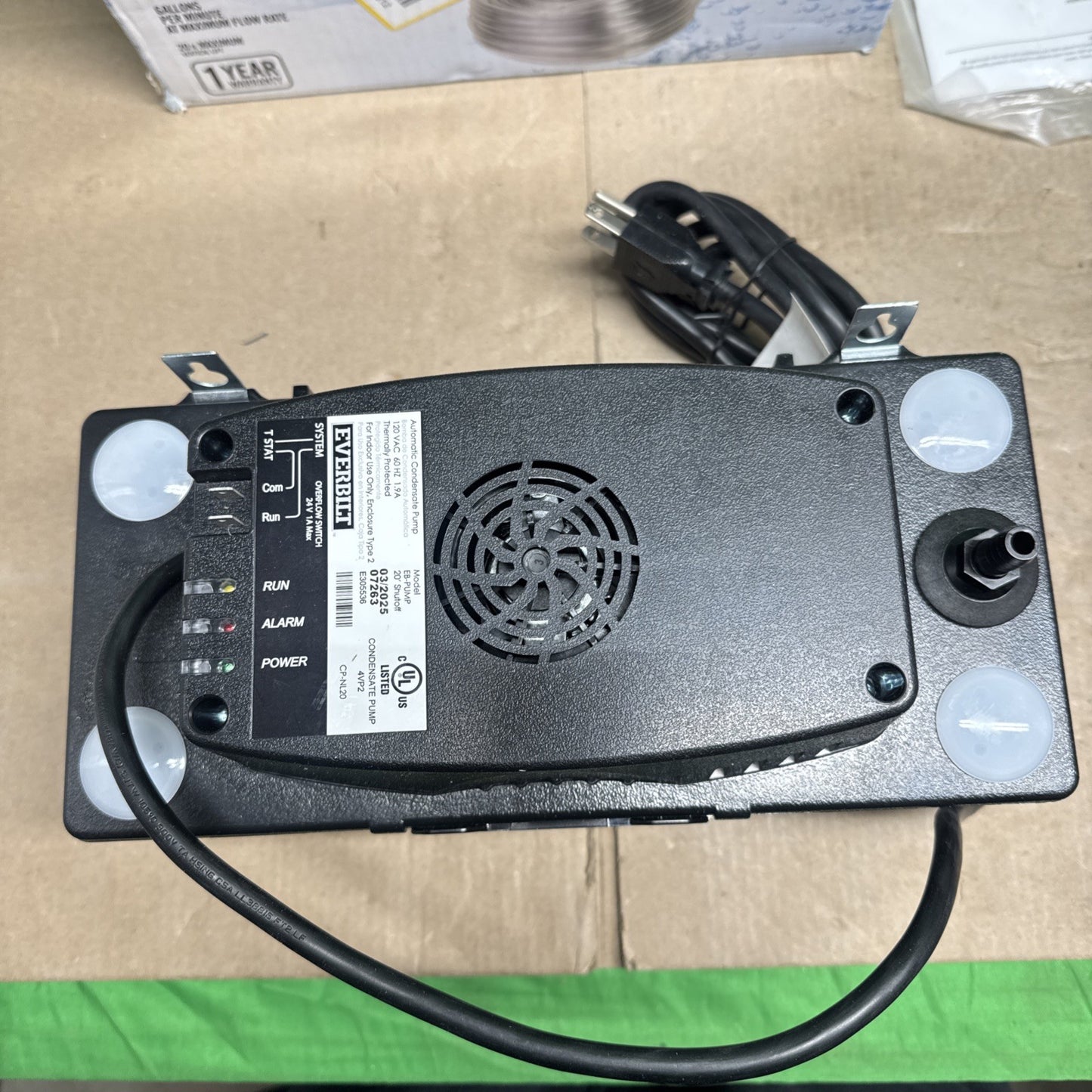 Everbilt 120-Volt Condensate Pump w/Hose EB-PUMP-T HVAC Pump NOB