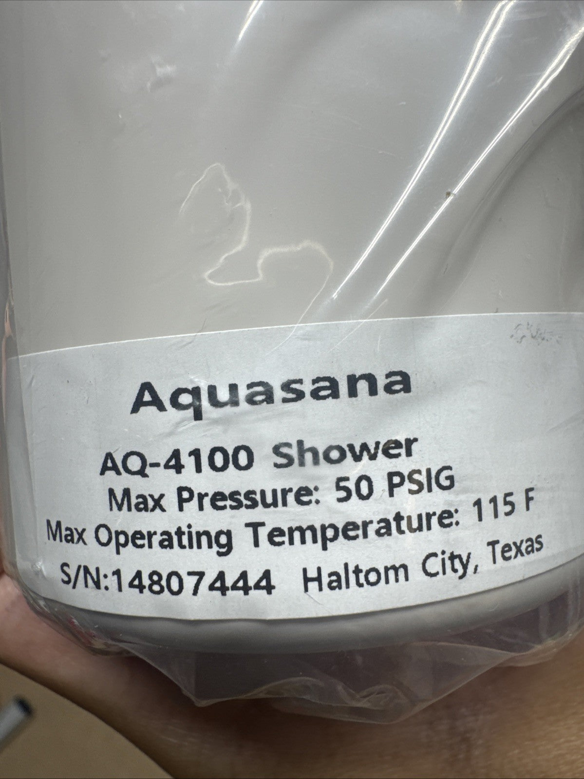 Aquasana AQ-4100 White Deluxe Shower Water Filter System With Head