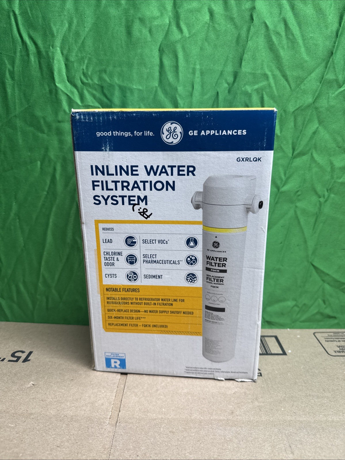 GE In-line Water Filtration System for Refrigerators or Icemakers GXRLQK