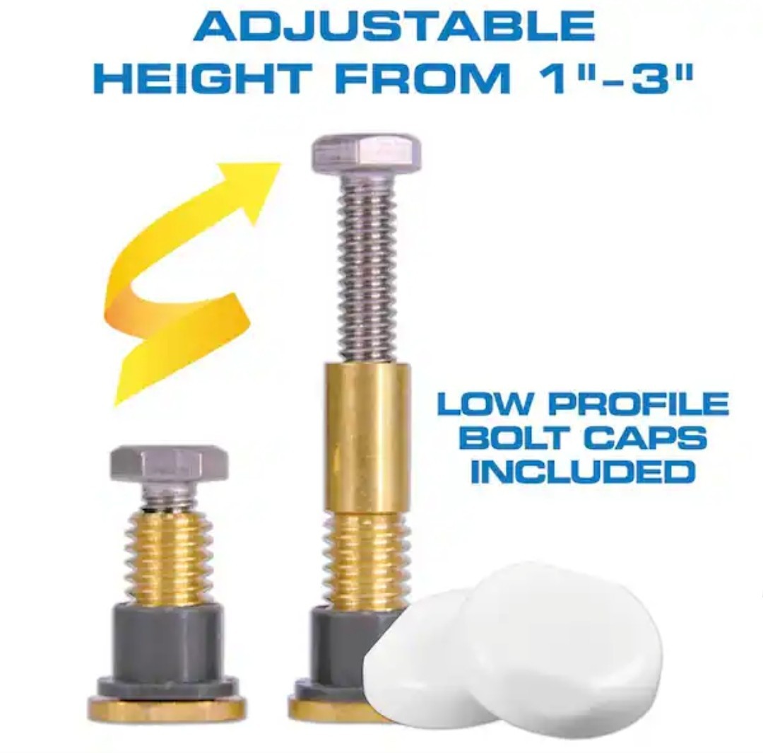 DANCO All-In-One Toilet Installation Kit 10879 Perfect Seal Zero Cut Bolts