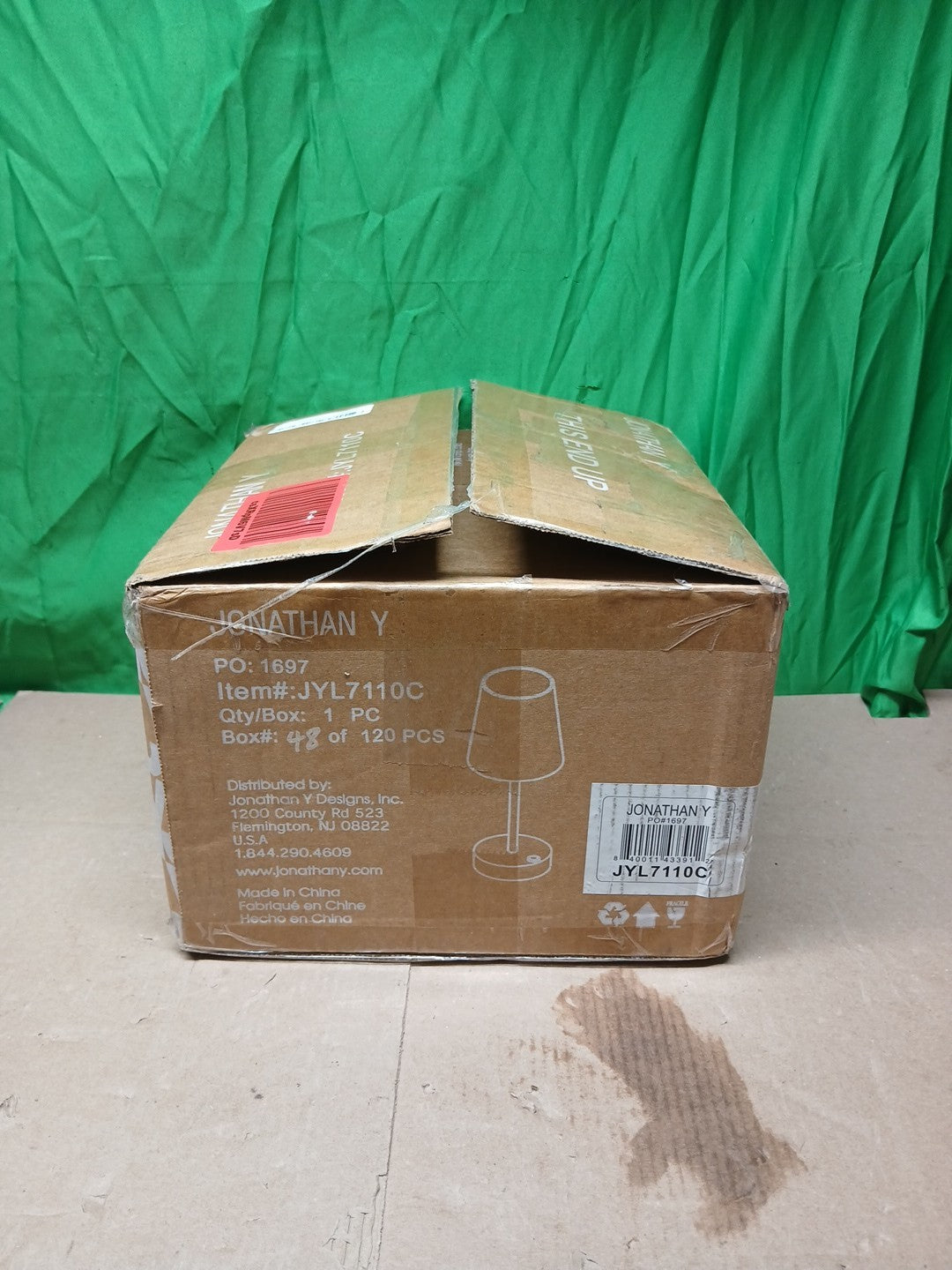 JYL7110C Carson 12.75" Modern Minimalist Iron Rechargeable Integrated LED Tab...