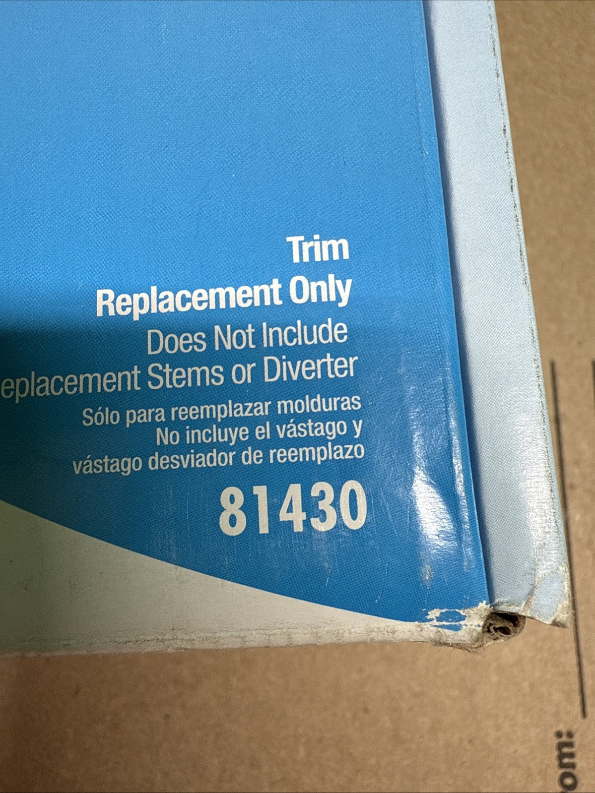 Danco 81430 Pfister Windsor Tub / Shower Trim Kit, Brushed Nickel NEW OPEN BOX