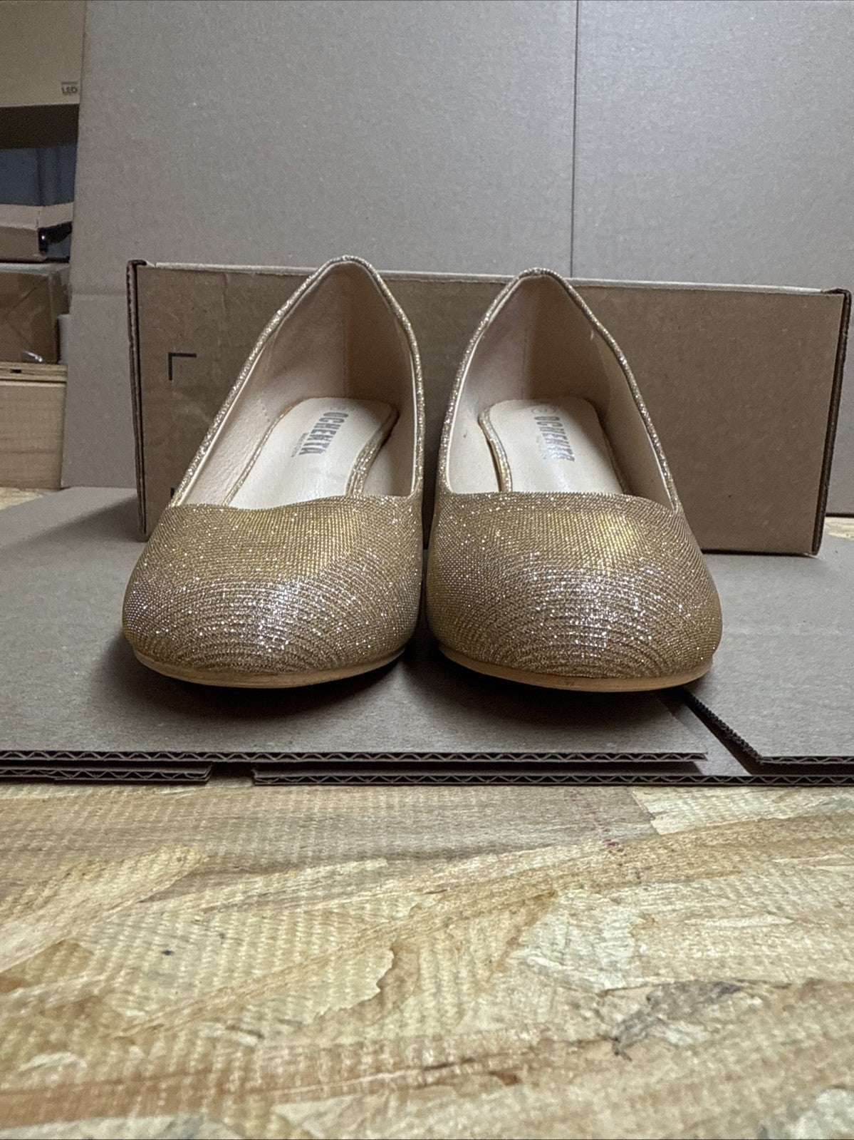 OCHENTA women’s 8 comfortable kitten heel dress shoes round toe slip on pumps