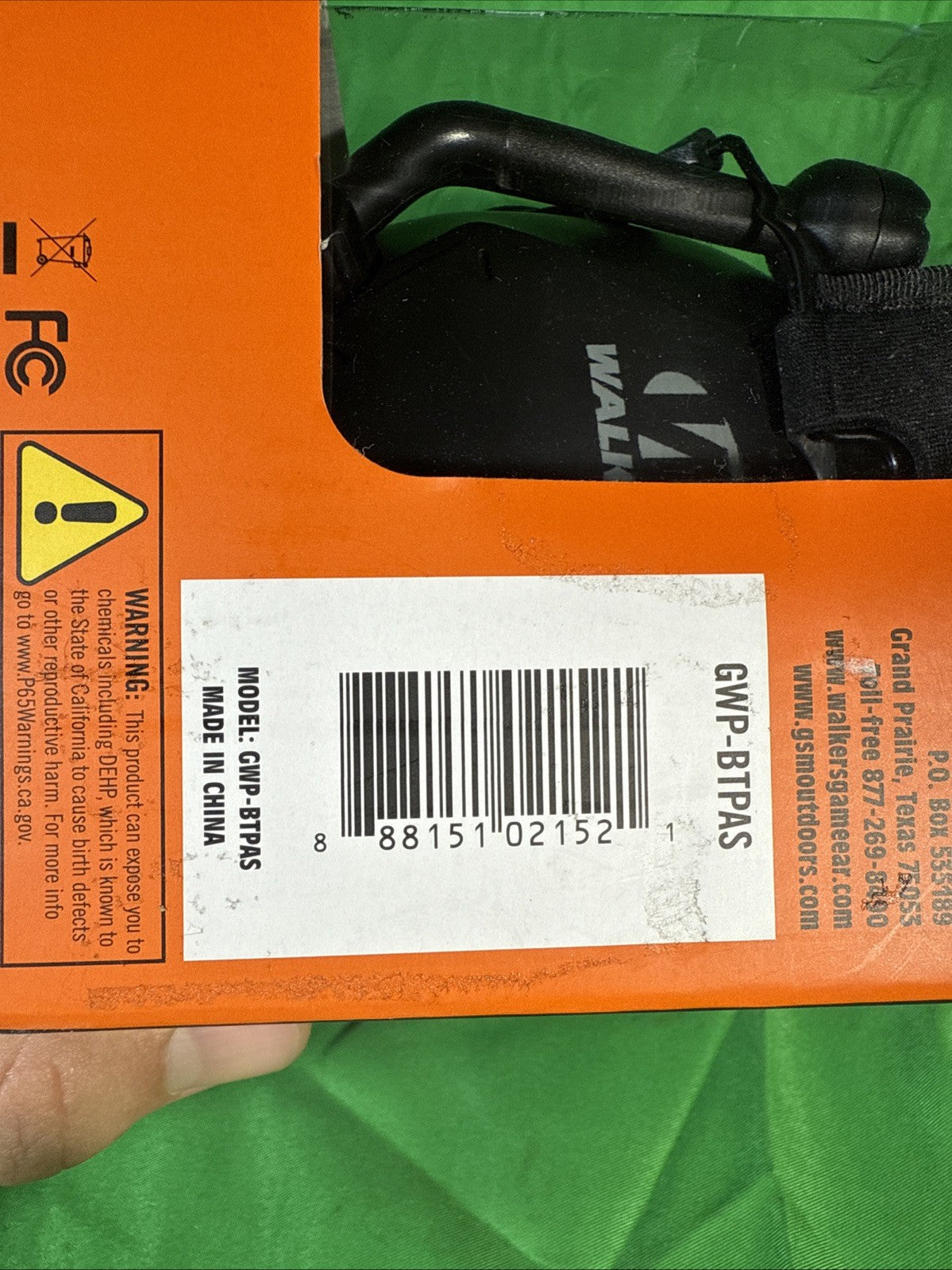 Walker's Bluetooth Passive Protection Muff CVC Noise Cancellation Clear