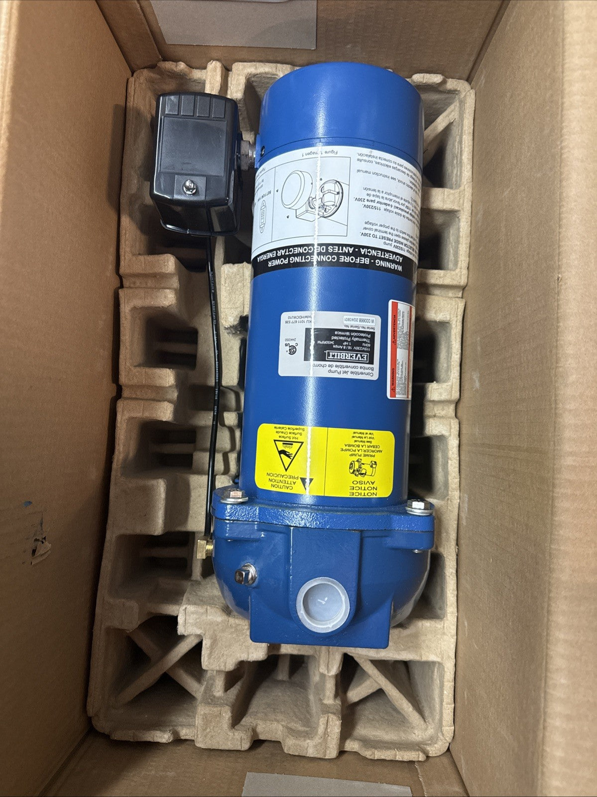 Everbilt 1 HP Professional Convertible Jet Pump NEW OPEN BOX