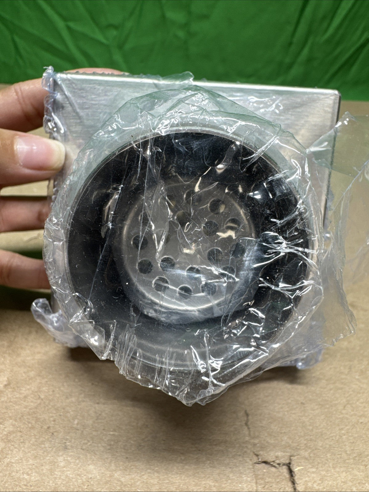 Designline 4 in. x 4 in. Stainless Steel Square Shower Drain w/ Drain Cover