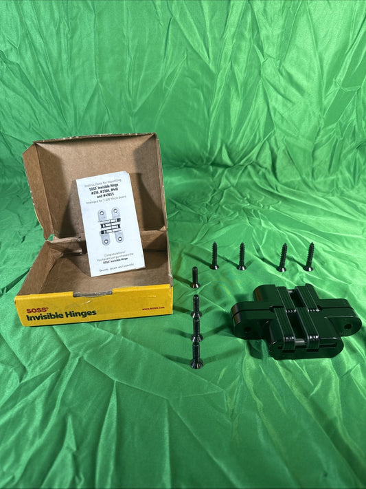 Soss Concealed Hinge Coated Black 1-3/8" Thick 20 Min Fire Rated 216US19 NEW