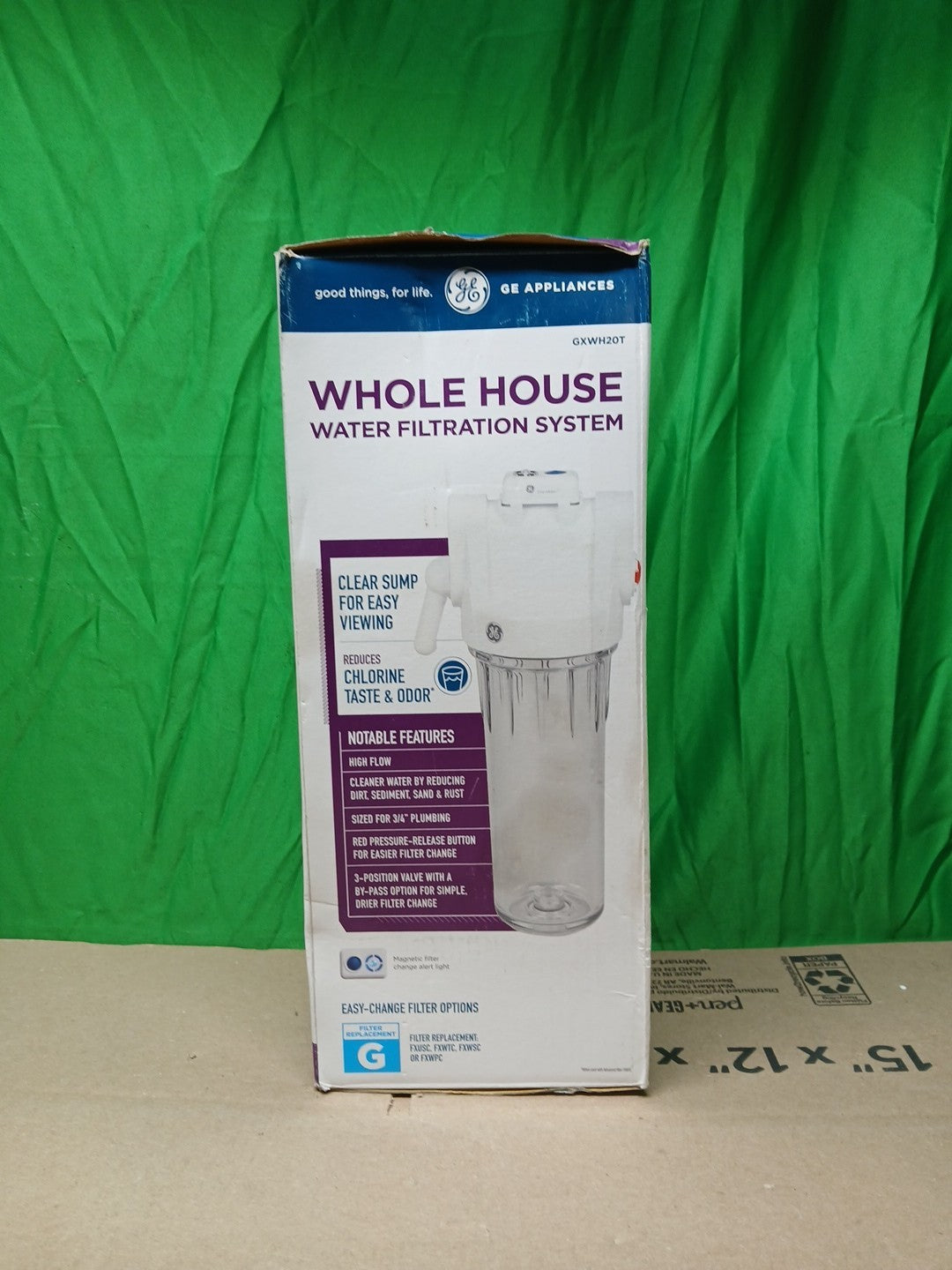 GE GXWH20T Whole House Water Filtration System Model OPEN BOX
