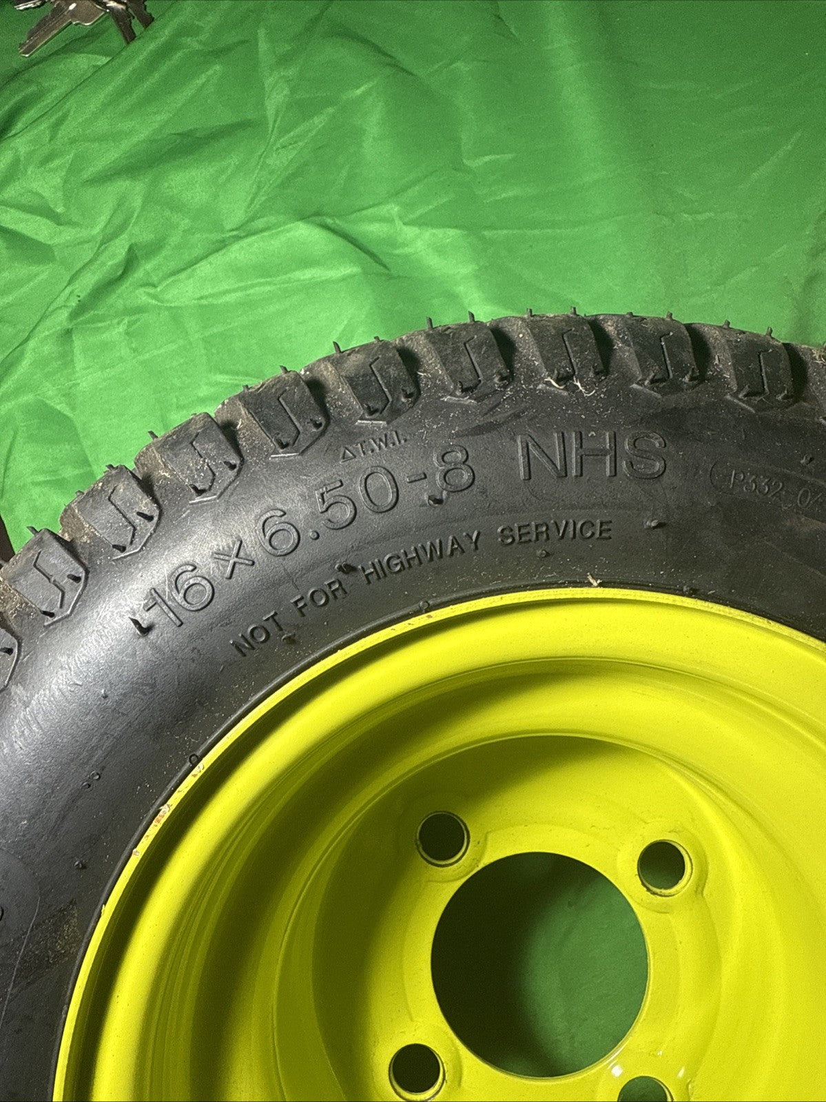 Rear Wheel And Tire For Ryobi Z30Li 80V  Zero Turn Lawn Mower NEW