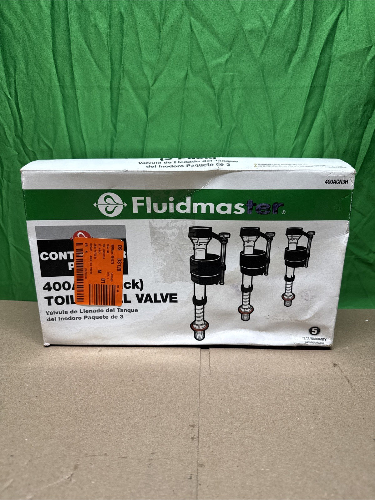 400a Universal Toilet Fill Valve Kit Shank Adjust 9"-14" Fix Noisy Slow Fill 3PK