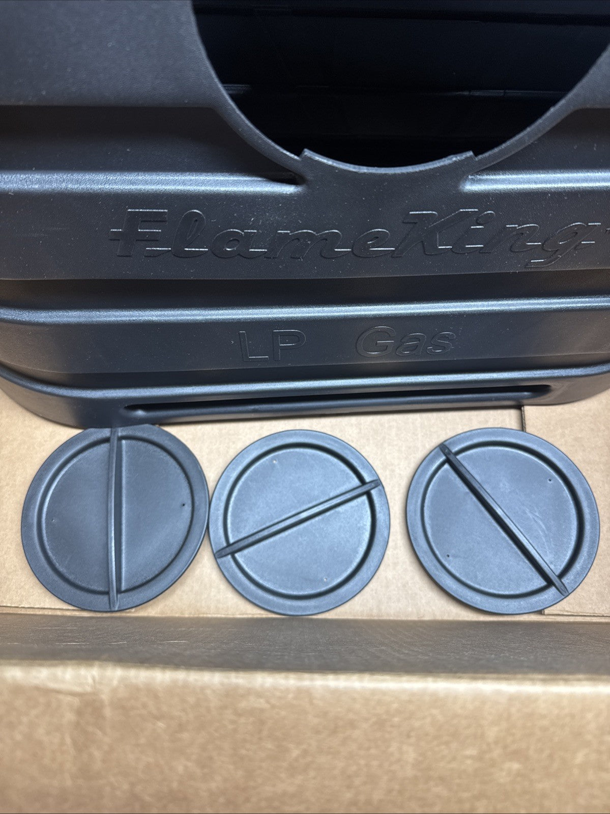 Flame King Heavy Duty Dual 20lb Black Propane Tank Cover for RV, Camper, Trailer