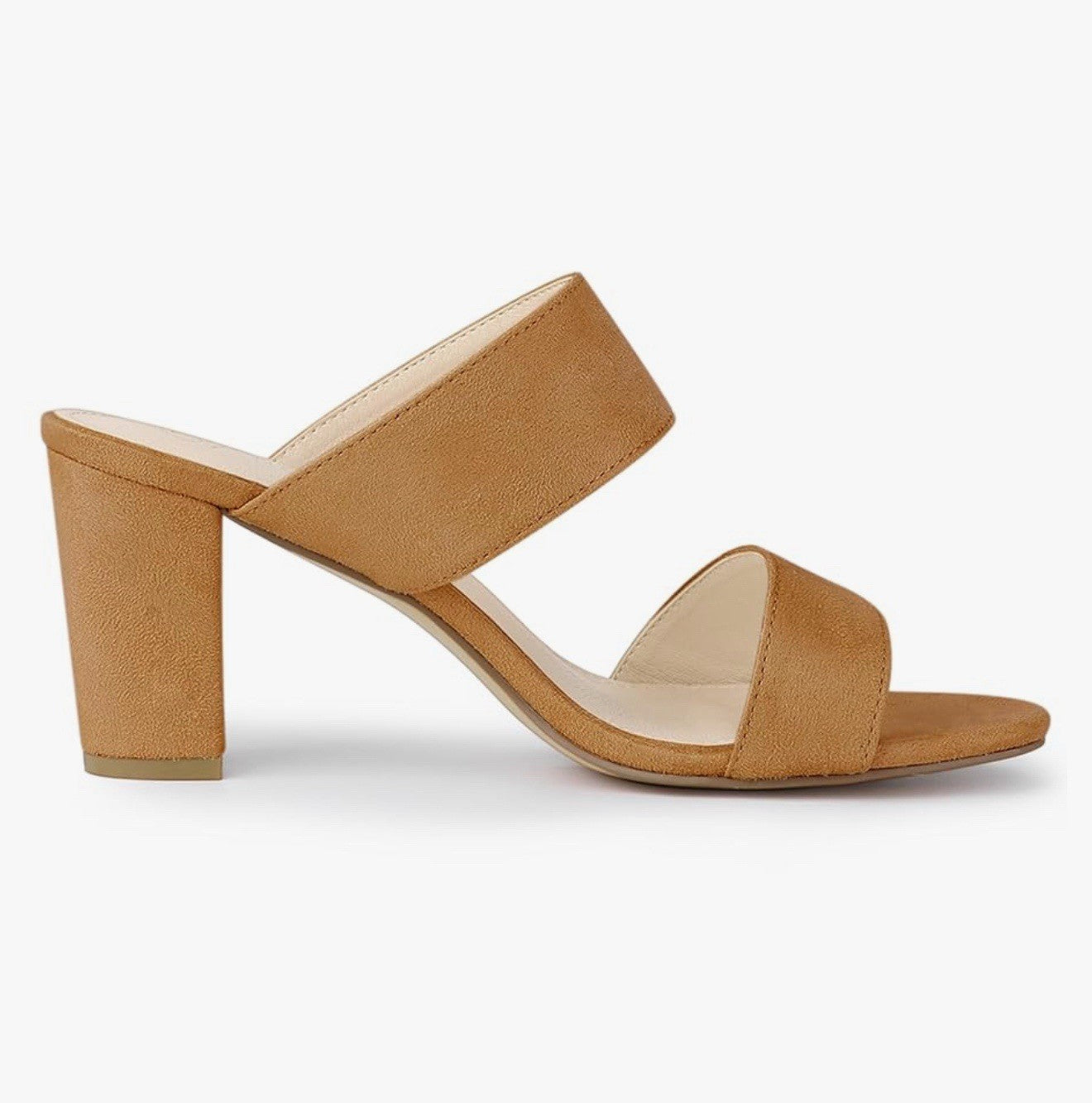 Allegra K women’s 8.5 Open Toe block heel slide sandals