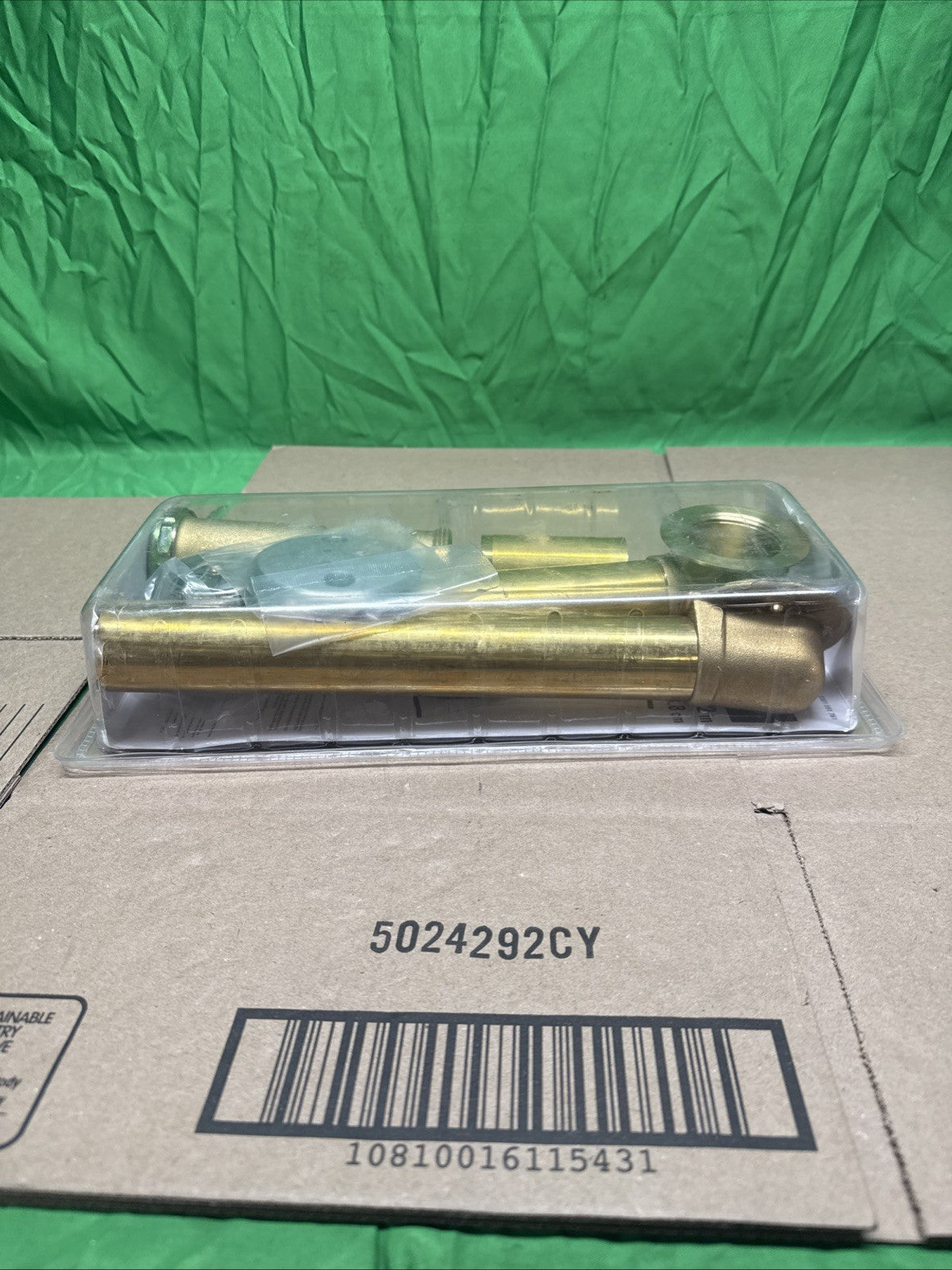 Everbilt Easy Touch 1-1/2” 20-Gauge Brass Pipe Waste & Overflow Drain in Nickel